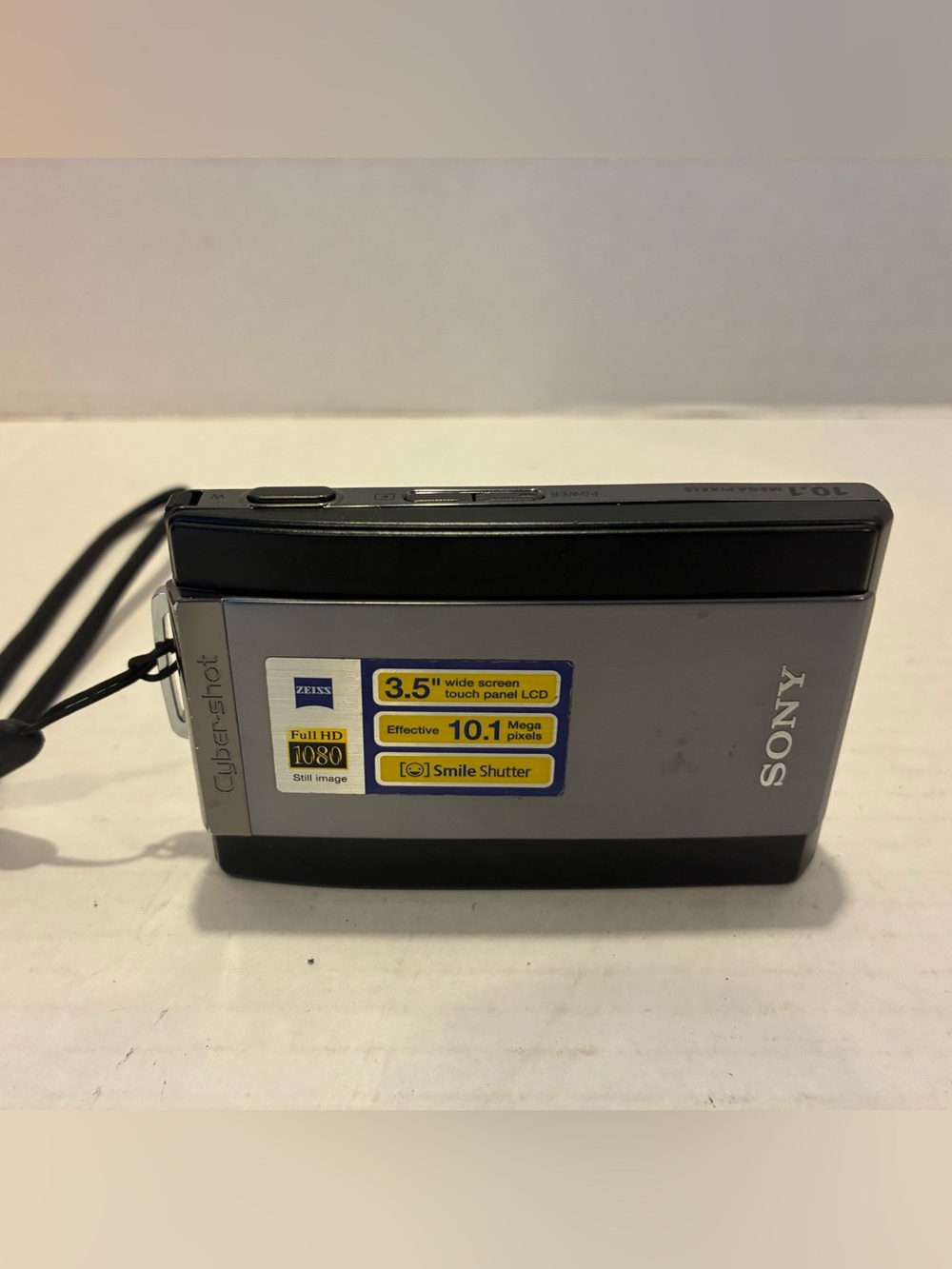 Sony Cyber-shot DSC-T300 10.1MP Digital Camera - Silver & Black. Comes with batt